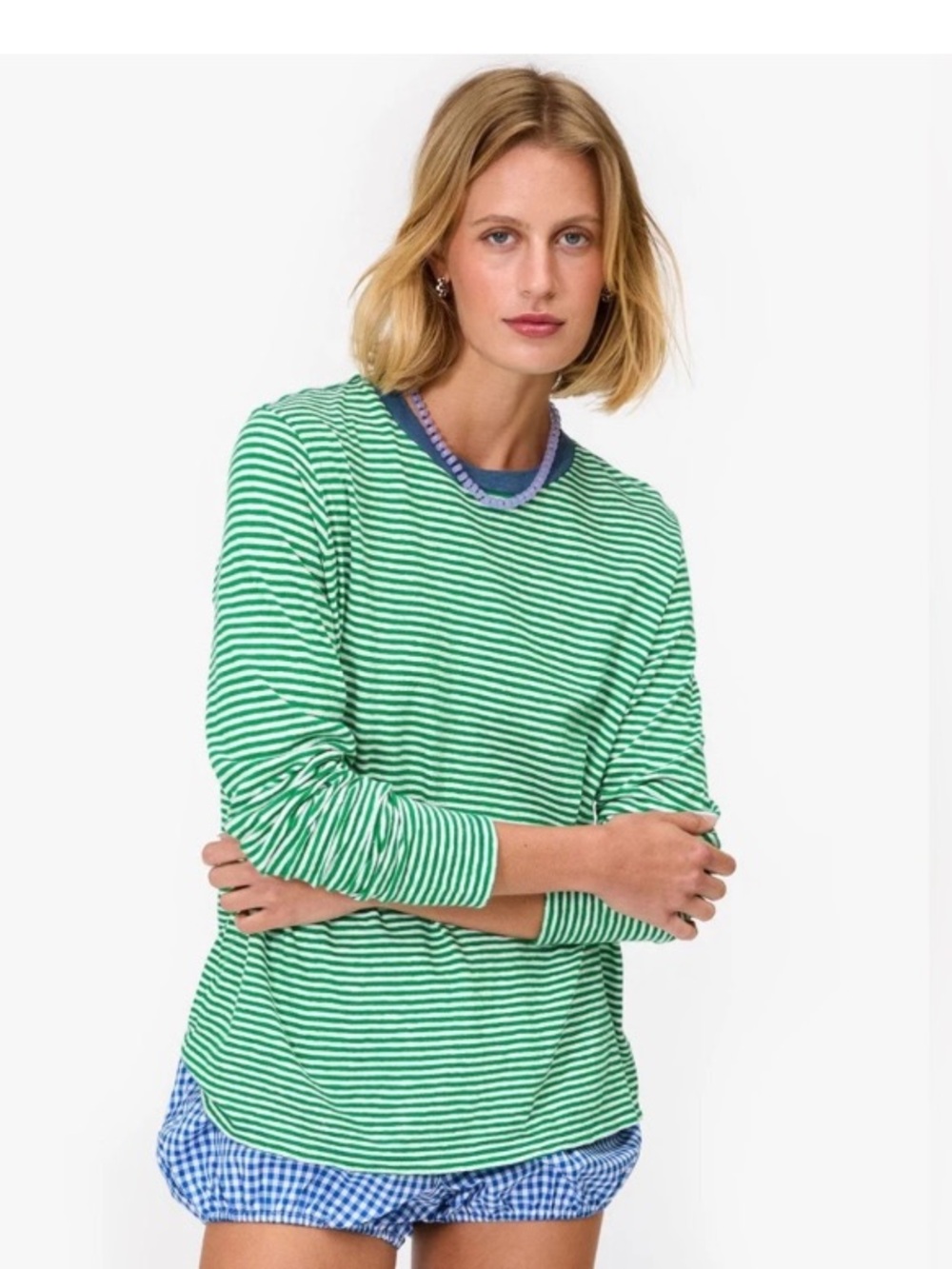 Clare V Striped Long Sleeve Tee NWT